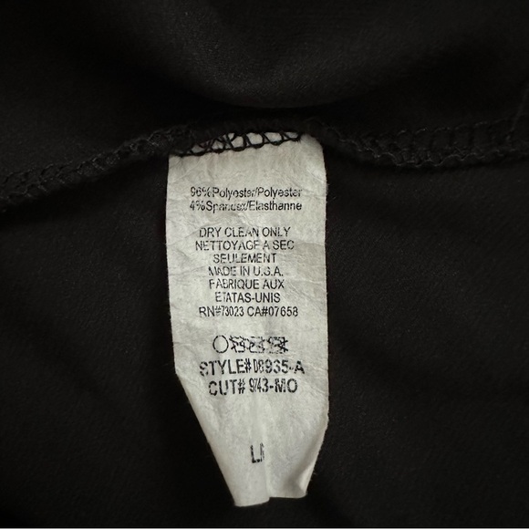 Deductions Black Satin Dress With Rose on Side Spaghetti straps - Picture 7 of 7